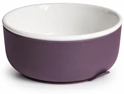 Image de Bol en porcelaine pour enfants avec protection en silicone