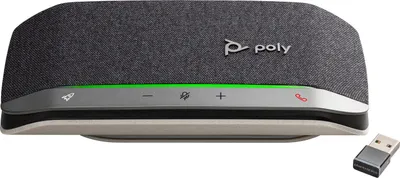 Produktbild von HP Poly Sync 20+ USB-A Freisprecheinrichtung, Mobiltelefon/PC, Silber, 55 dB, 0,715 m, Tasten, Berührung, IP64