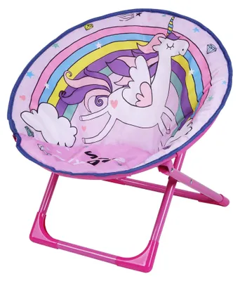 Produktbild von Solidchoice – Regenbogen-Einhorn-Mondstuhl – Faltbarer Campingstuhl für Kinder