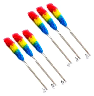 Produktbild von 6er Set Teleskop Staubwedel mit ausziehbarem Stiel