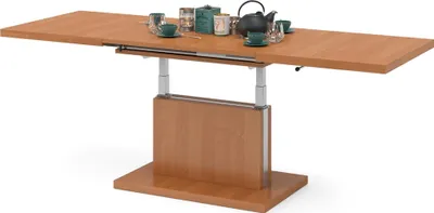 Produktbild von Design Couchtisch Tisch Aston stufenlos höhenverstellbar ausziehbar 120 bis 200cm Esstisch