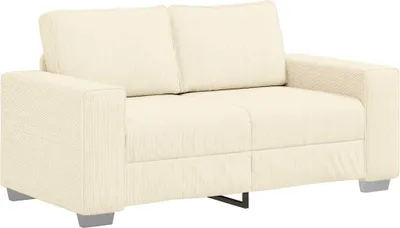 Obrázek produktu pro Dvousedák krémový 160 x 77 x 82 cm manšestrová látka