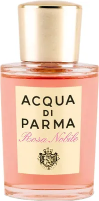 Zdjęcie produktu dla Acqua di Parma Rosa Nobile, Kobiety, 20 ml, Butelka jednorazowa, Bergamotka, Pieprz, Mandarynka, Konwalia, Piwonia, Różowy, Fioletowy, Ambra, Drzewo cedrowe, Piżmo