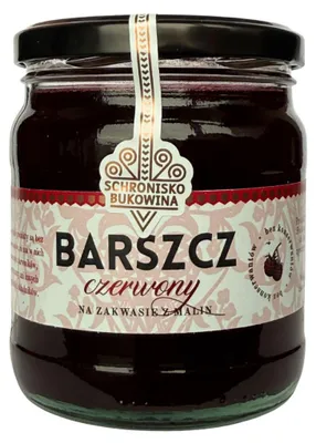 Image de Barszcz rouge fermenté aux framboises, 400 ml - Schronisko Bukowina