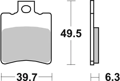 Produktbild von Scooterbelag SBS 123HM (Satz pro Scheibe) Street Ceramic