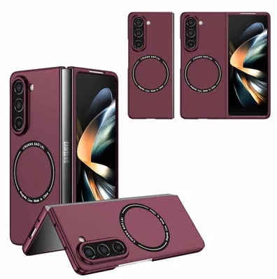 Immagine prodotto di Per Samsung Galaxy Z Fold5 5G Magnet Magsafe Design Custodia per cellulare rosso vino
