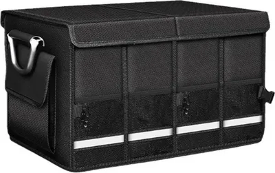 Produktbild von INF Faltbarer Auto Kofferraum Organizer - Robuste Aufbewahrungsbox mit Fächern M