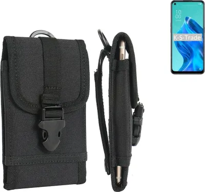 Produktbild von K-S-Trade Holster Handy Hülle kompatibel mit Oppo Reno5 A 5G Holster Handytasche Gürtel Tasche Schutz Hülle Robust Outdoor schwarz