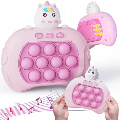 Obrázek produktu pro Elektronická zručnostní hra Pop It Jednorožec růžová