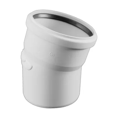 Produktbild von REHAU RAUPIANO PLUS Bogen, DN 110, 15 Grad, wandverstärkt, 1 Stk.