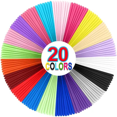 Imagen del producto de Filamento para bolígrafos 3D, 100 metros, 20 colores, 1,75 mm, PLA