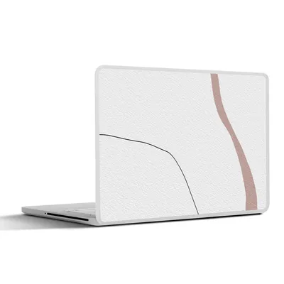 Produktbild von MuchoWow® Laptop Aufkleber Sticker Cover Linie - Pastell - Gestaltung 32.5x23.5 cm - Sticker für Laptop - Selbstklebend