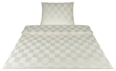 Produktbild von Elegante Bettwäsche 2244 Courage I Größe 80x80 200x200 cm I Farbe 7 Creme I Reine Baumwolle