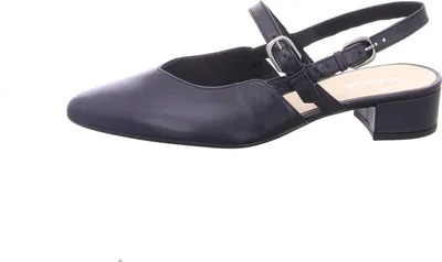 Produktbild von Gabor Damen Sling-Pumps aus echtem Leder mit spitzer Vorderkuppe und gepolsterter Lederdecksohle