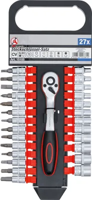 Produktbild von KRAFTMANN 15105 Steckschlüsselsatz, 6,3 (1/4), 27-tlg.