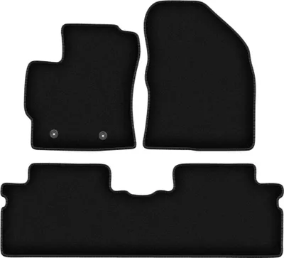Immagine prodotto di Tappetini in velluto per Toyota Verso (2009-2013, minivan) neri, set 3 pz, con fissaggi