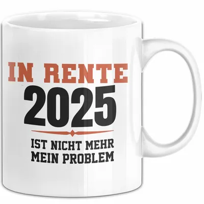 Produktbild von Trendation -  Renter 2022 Tasse Ruhestand Geschenk Rente für Mann Frau Lustig Renteneintritt Abschied Rentnerin Spruch (Weiß)