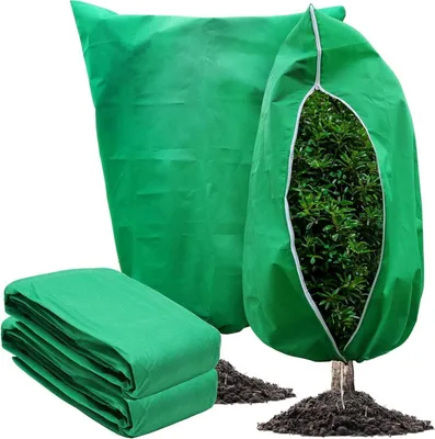 Image de lot de 2 couvertures de plantes antigel 120x180cm avec fermeture éclair