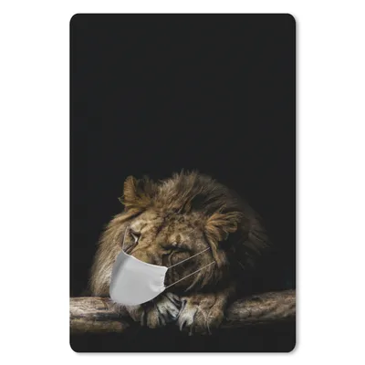 Produktbild von MuchoWow® Mauspad Mousepad Maulkappe - Löwe - Tiere 40x60 cm - Mousepads - Maus Mat - Pad - Mausunterlage - Schreibtisch Accesoire