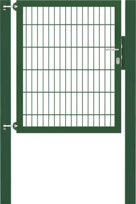 Produktbild von Alberts Einzeltor Flexo Plus mit Zubehör, zum Einbetonieren, grün, Breite 100 cm, Höhe 120 cm, Pfostenstärke 100 x 100 mm