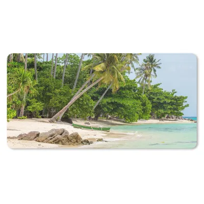 Produktbild von MuchoWow® Mauspad Mousepad Palmen - Strand - Sommer - Tropisch 60x30 cm - Mousepads - Maus Mat - Pad - Mausunterlage - Nachhaltig