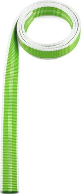 Grüne Tubular Tape von Ocun; geeignet für Klettern; in einer Rolle dargestellt.