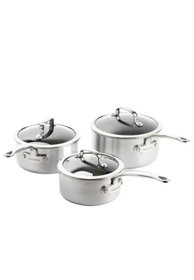 Produktbild von GreenPan Premiere Stielkasserollenset 16+18+20cm Edelstahl robust Antihaft