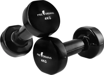 Produktbild von Hantel Set 2x4 kg, Fitness Hantel, Hanteln Gusseisen mit Oberfläche aus Vinyl für Krafttraining, Fitness, Pilates, Gym
