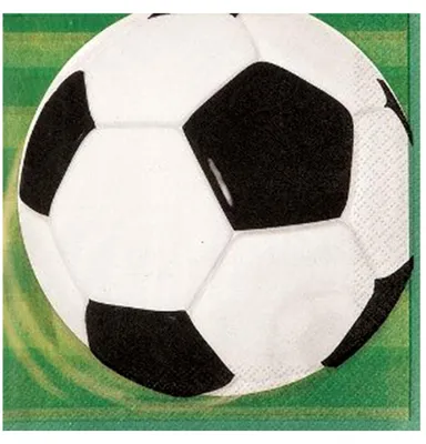 Image de Serviettes Football 33x33 cm 16 pcs.