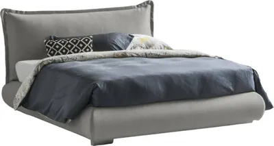 Immagine prodotto di Talamo Italia Letto Matrimoniale Geras 180x220 cm Grigio, Sfoderabile Contenitore Italy