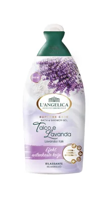 Obrázek produktu pro L'Angelica Supreme Care Koupelový a sprchový gel - mastek a levandule, 500 ml