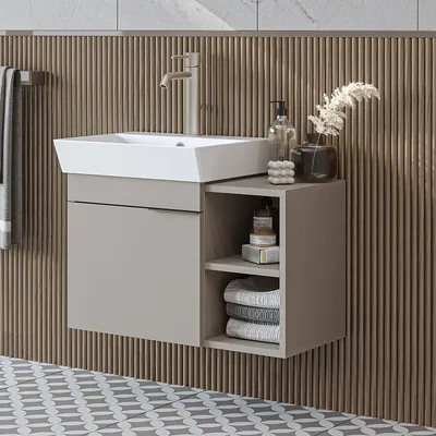 Produktbild von Roomart LYCIA-72 Badmöbel-Set 2-teilig 72 cm breit, Beige