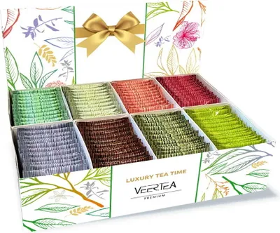 Produktbild von Veertea, Geschenk-Teebeutel-Set, verschiedene Geschmacksrichtungen, A Colour Bright, 200 Stück