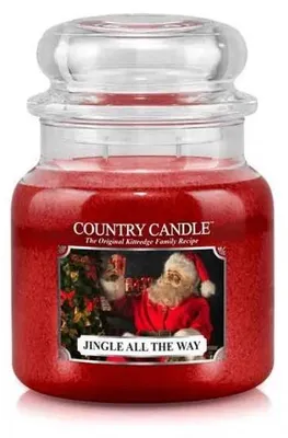 Produktbild von Country Candle "Jingle All The Way" Duftkerze, mittelgroß, mit 2 Dochten (453 g)