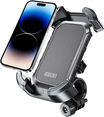 Produktbild von Handyhalterung 4.7-6.8 Zoll, 360° drehbar, stoßabsorbierend, für Motorrad