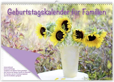 Produktbild von Geburtstagskalender für Familien