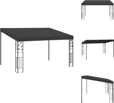 Obrázok produktu pre vidaXL Stenový pavilón 4x3x2,5 m antracit - Pavilóny a párty stany