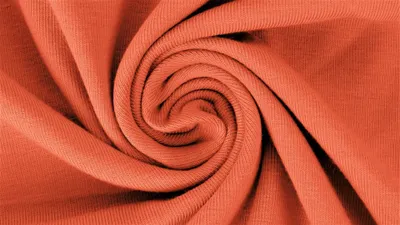 Produktbild von Jersey Yara Aprikose Uni 220 g/m², ca. 0,5 m lang, ca. 1,5 m breit, Stoffe Meterware, Baumwolljersey