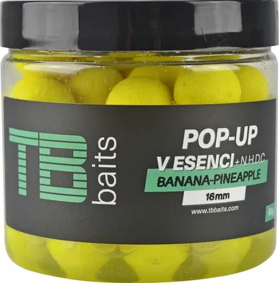 Zdjęcie produktu dla TB Baits Plovoucí Boilie Pop-Up Yellow Banana Pineapple + NHDC 65 g 16 mm