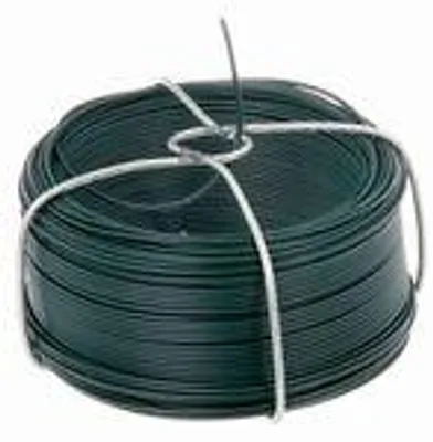 Immagine prodotto di Alberts 530532 Bobina di filo, zincato, plastificato verde, filo Ø 1,2 mm, lunghezza 50 m, set da 2