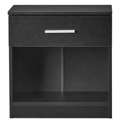 Produktbild von FCH Nachttisch,  mit Schubladen Beistelltisch Nachtschrank, 39 x 28 x 41 cm，Schwarz, 2PCS