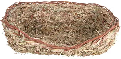 Produktbild von Strohstreu für Meerschweinchen und Zwergkaninchen – 100% natürliche Materialien – 33 x 12 x 26 cm