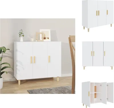Obrázek produktu pro vidaXL Příborník bílý 90x34x80 cm materiál na bázi dřeva - Příborníky
