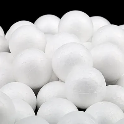 Produktbild von Polystyrol-Schaumstoffbälle, 100 Stück, 30 mm, weiß – Schaumstoffbälle für DIY-Kunsthandwerk, Partydekorationen