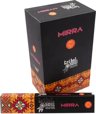 Produktbild von Tribal Soul Räucherstäbchen Myrrhe Myrrh 12x15g indische Duftmischung