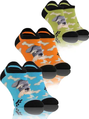 Produktbild von Sesto Senso Happy Socken Uni – Bunte Baumwoll-Sneakersocken als Geschenk, Größe 35-38, 3er-Pack