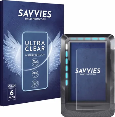 Produktbild von 6x Für Wahoo Elemnt GPS Schutzfolie Savvies Displayschutz Display Schutz Folie Klar Transparent
