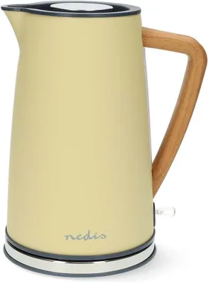 Produktbild von Kabelloser Wasserkocher 1,7L in Gelb, Soft-Touch, 360° drehbar, verdecktes Heizelement, Strix-Controller, Kalkfilter,Trockengehschutz,Kabelaufwicklung