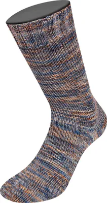 Produktbild von Lana Grossa - Vintage Socks 1018 beige hellgrau dunkelgrau orange dunkelbraun meliert