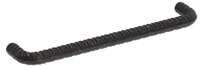 Obrázek produktu pro Madlo na nábytek z zinkového slitinového kovu (zamák), rozteč 160 mm, vintage, černá barva, sada 6 kusů